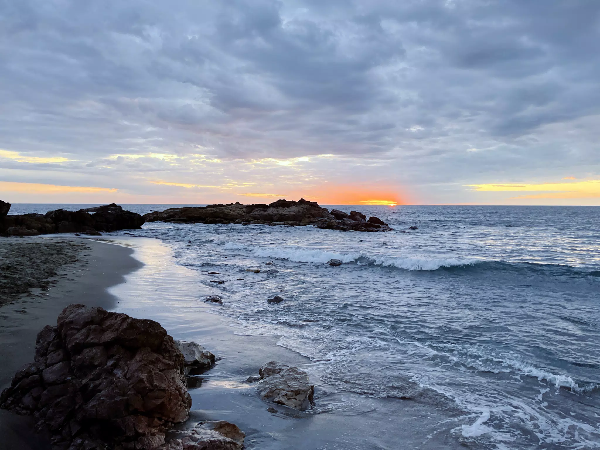 Sunset over Las Penitas and the Pacific Ocean