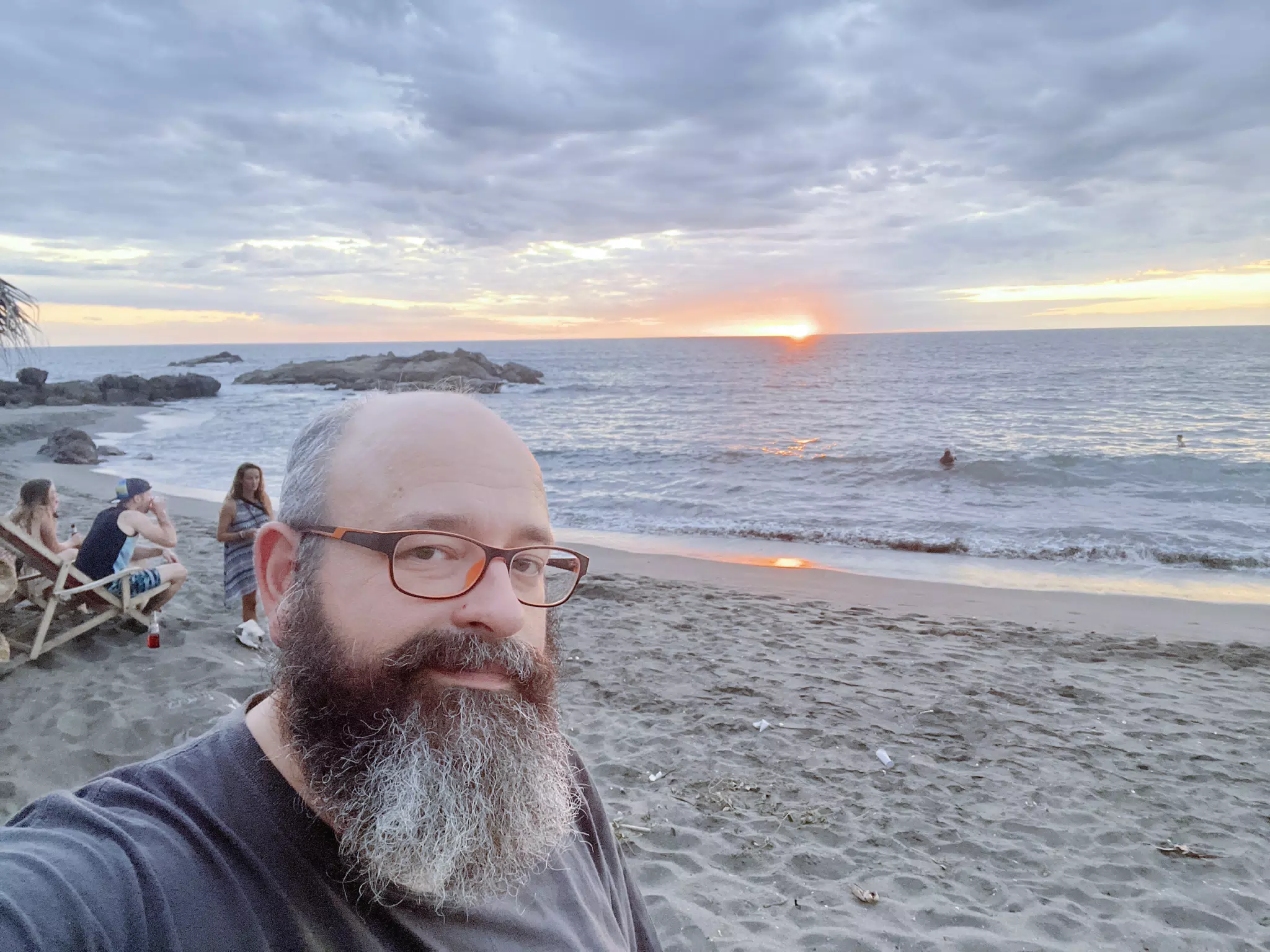 Scott Alan Miller at Sunset on Las Penitas Beach, Nicaragua