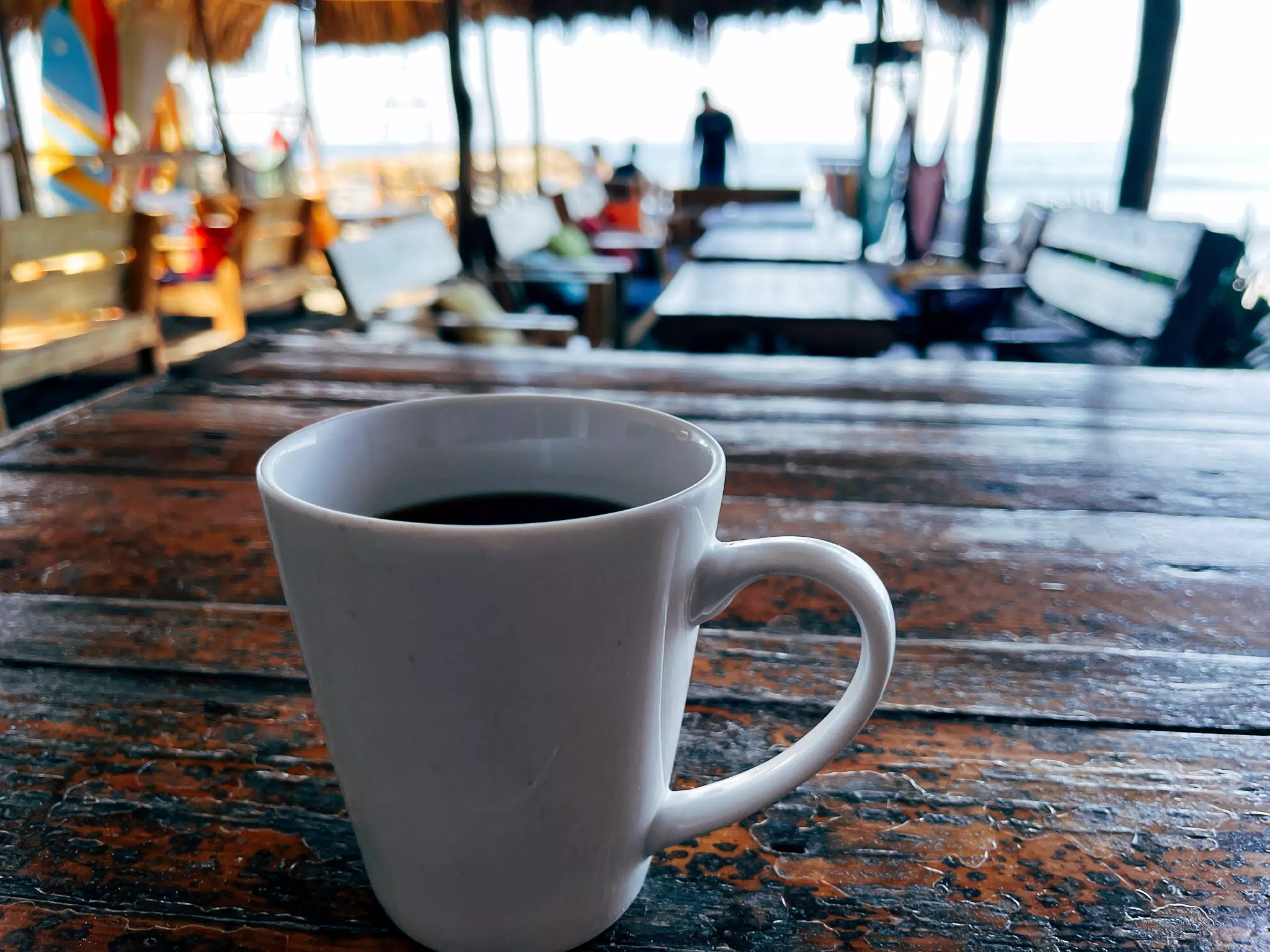 Morning Coffee on the Beach