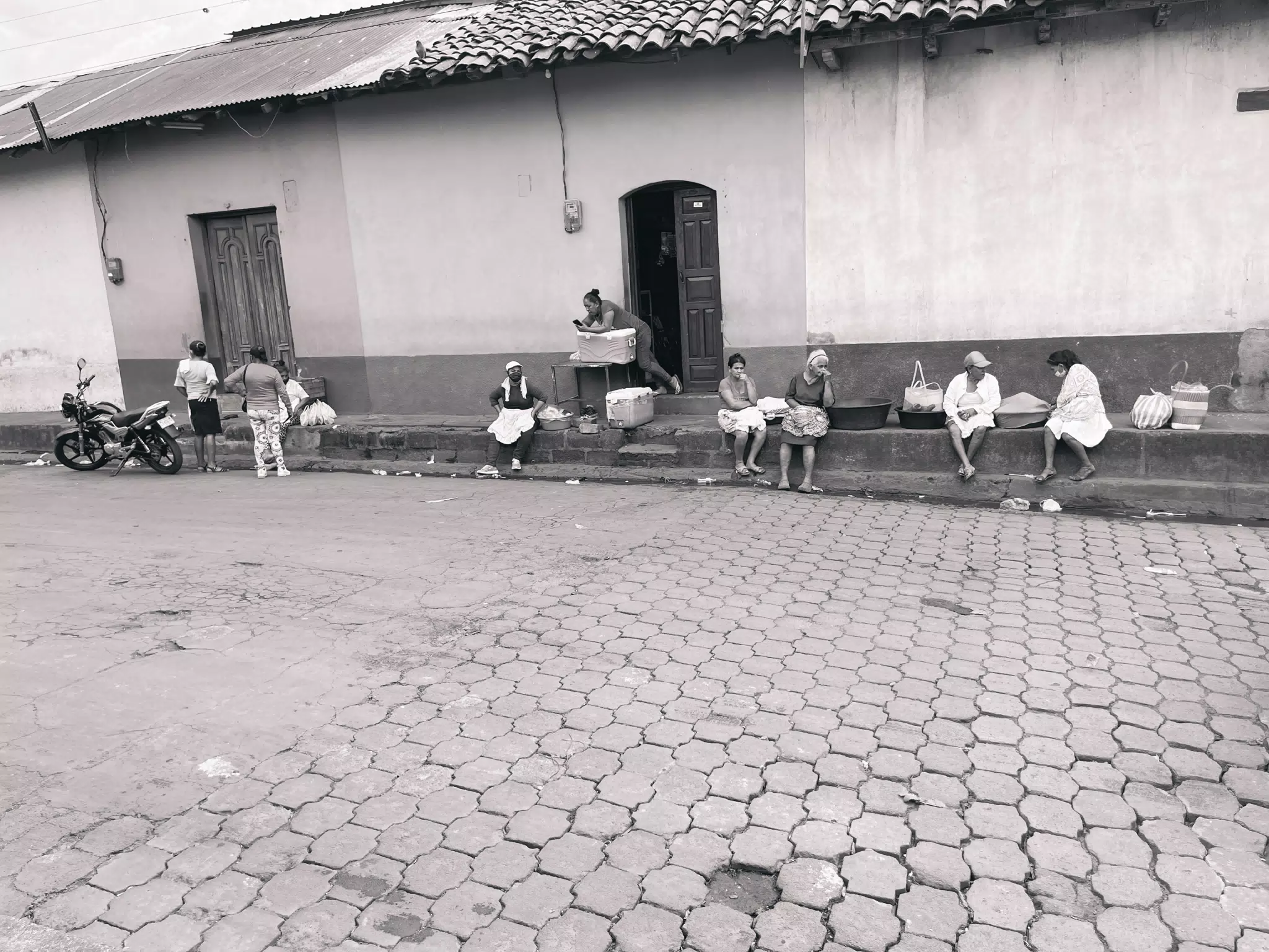 People on Street in Leon, Nicaragua