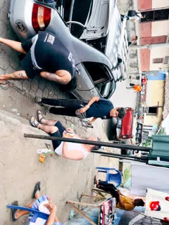 Changing the Tire in Leon, Nicaragua