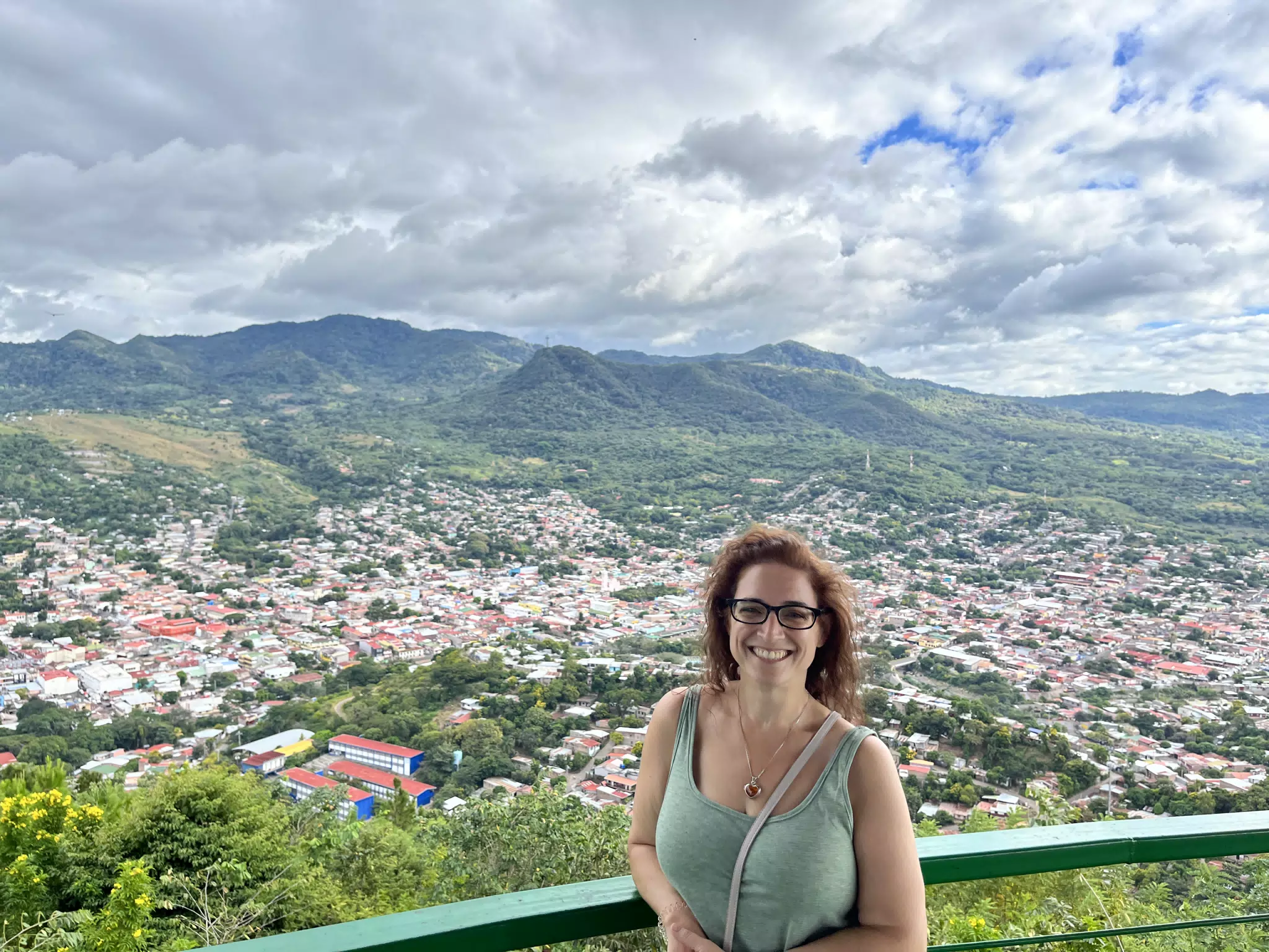 Dominica Smiling at the Mirador of Matagalpa, Nicaragua