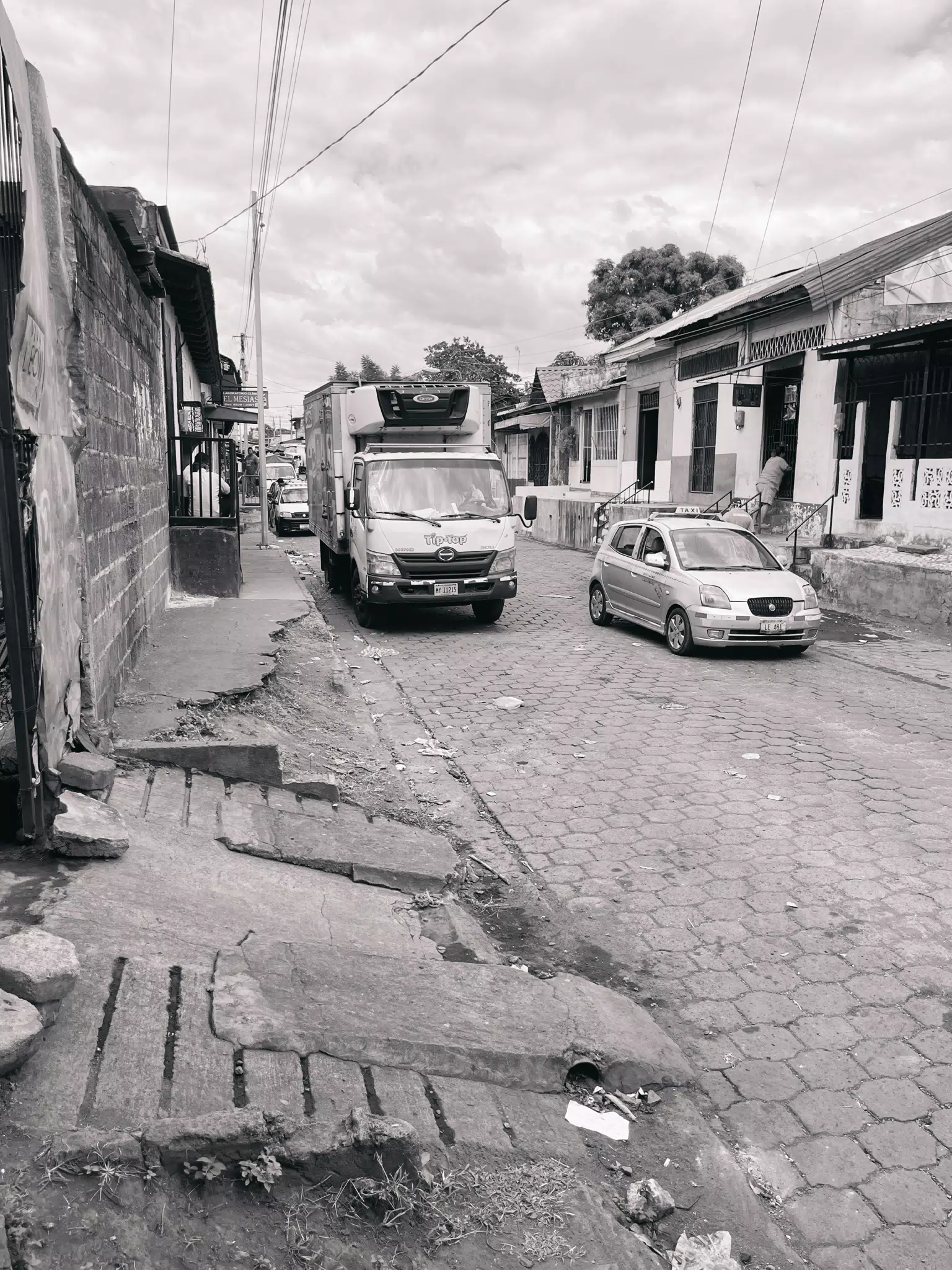 Truck on Leon Street in Nicaragua