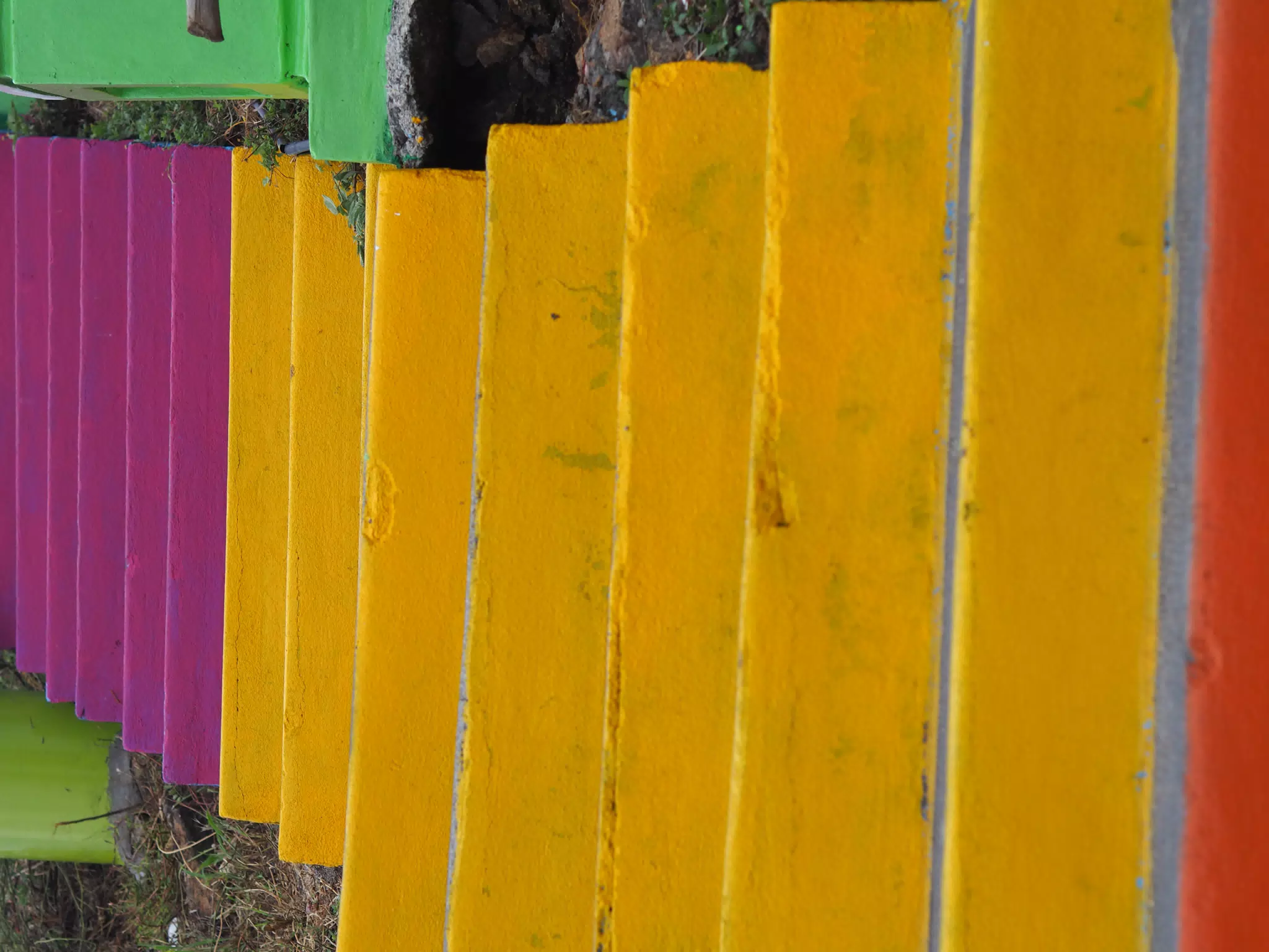 Colorful Nicaragua: Stairs at the Las Peñitas Malecon