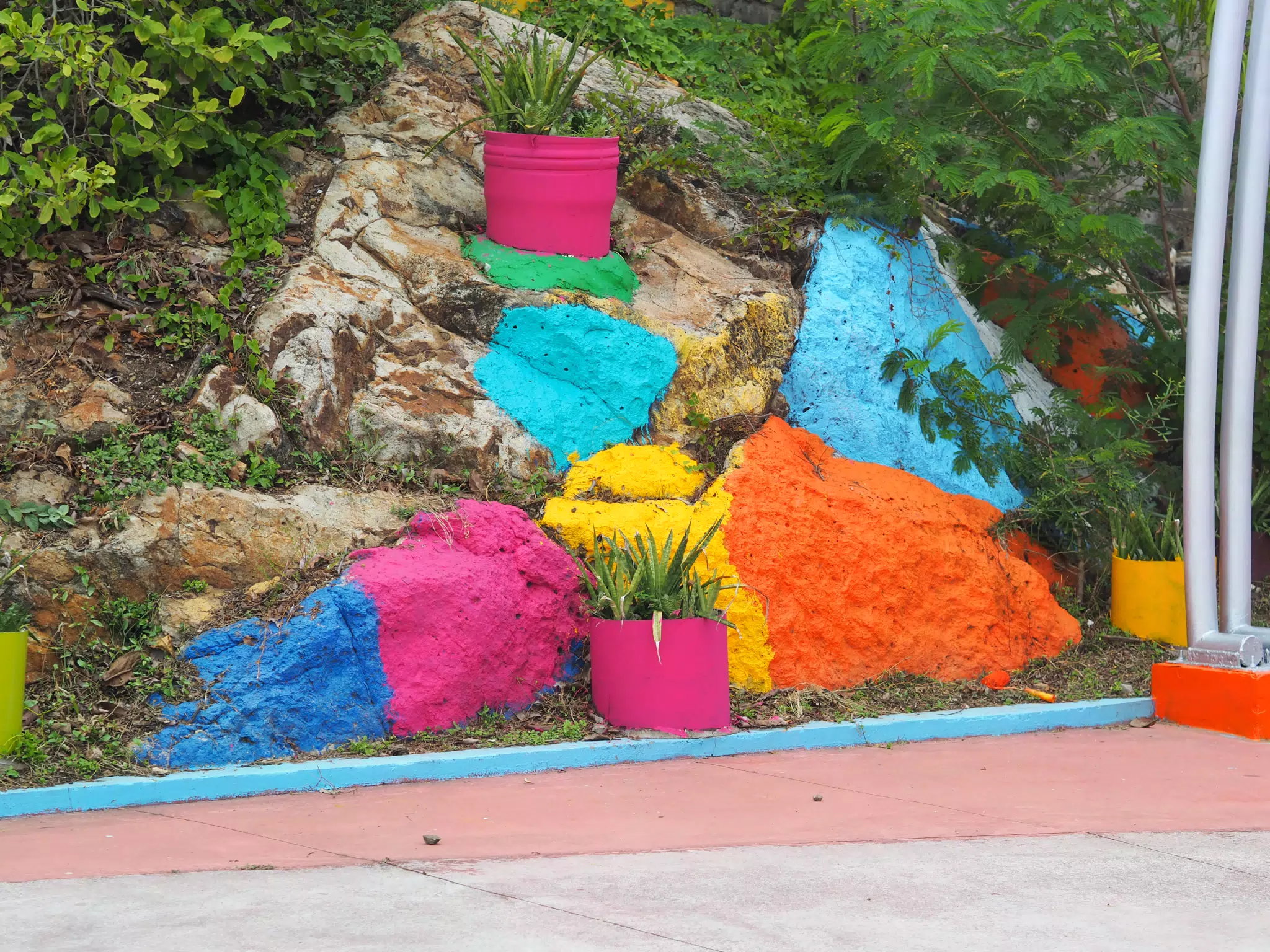 Colorful: Rocks at the Las Penitas Malecon