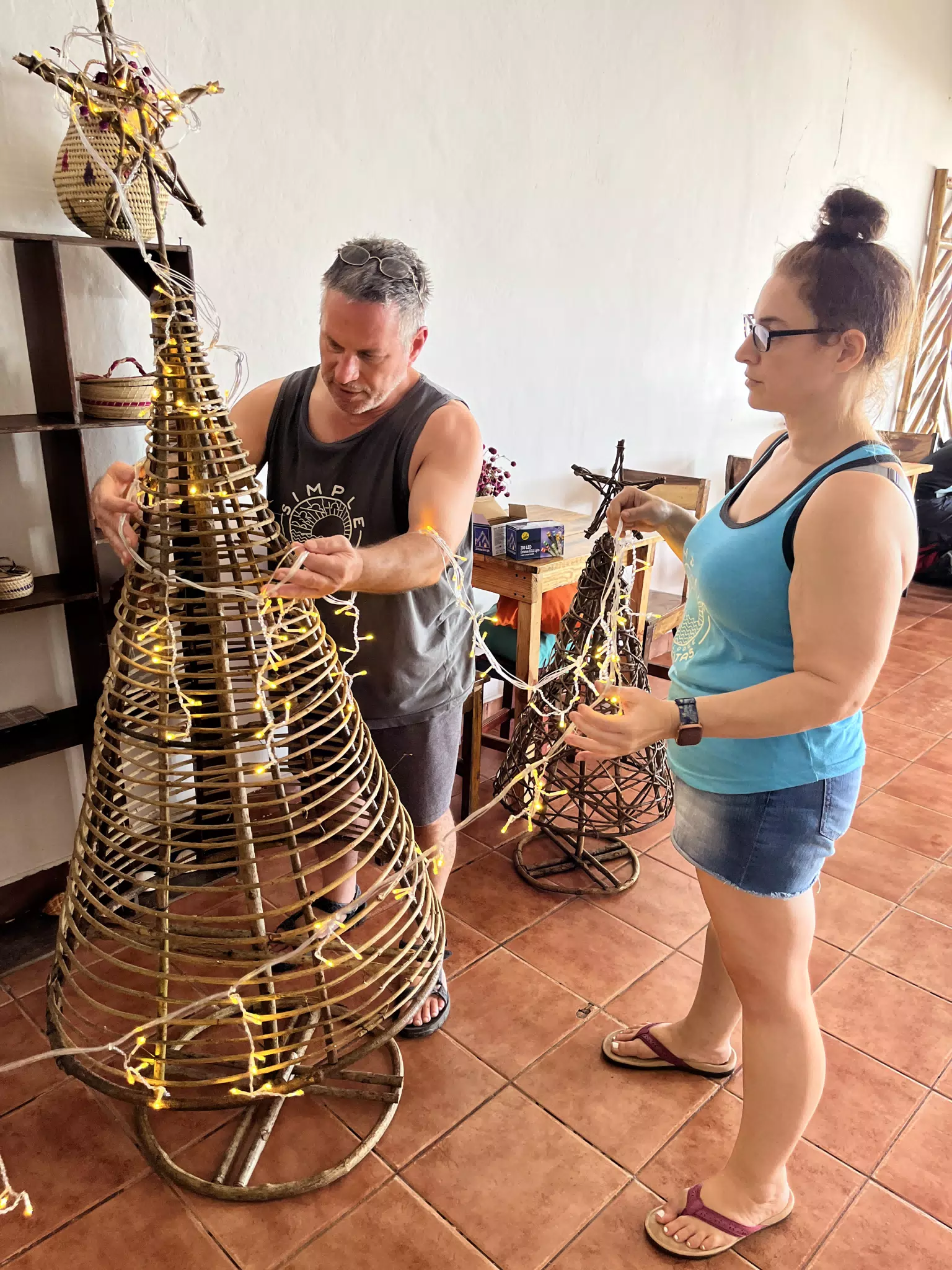Decorating the Christmas Tree in Nicaragua