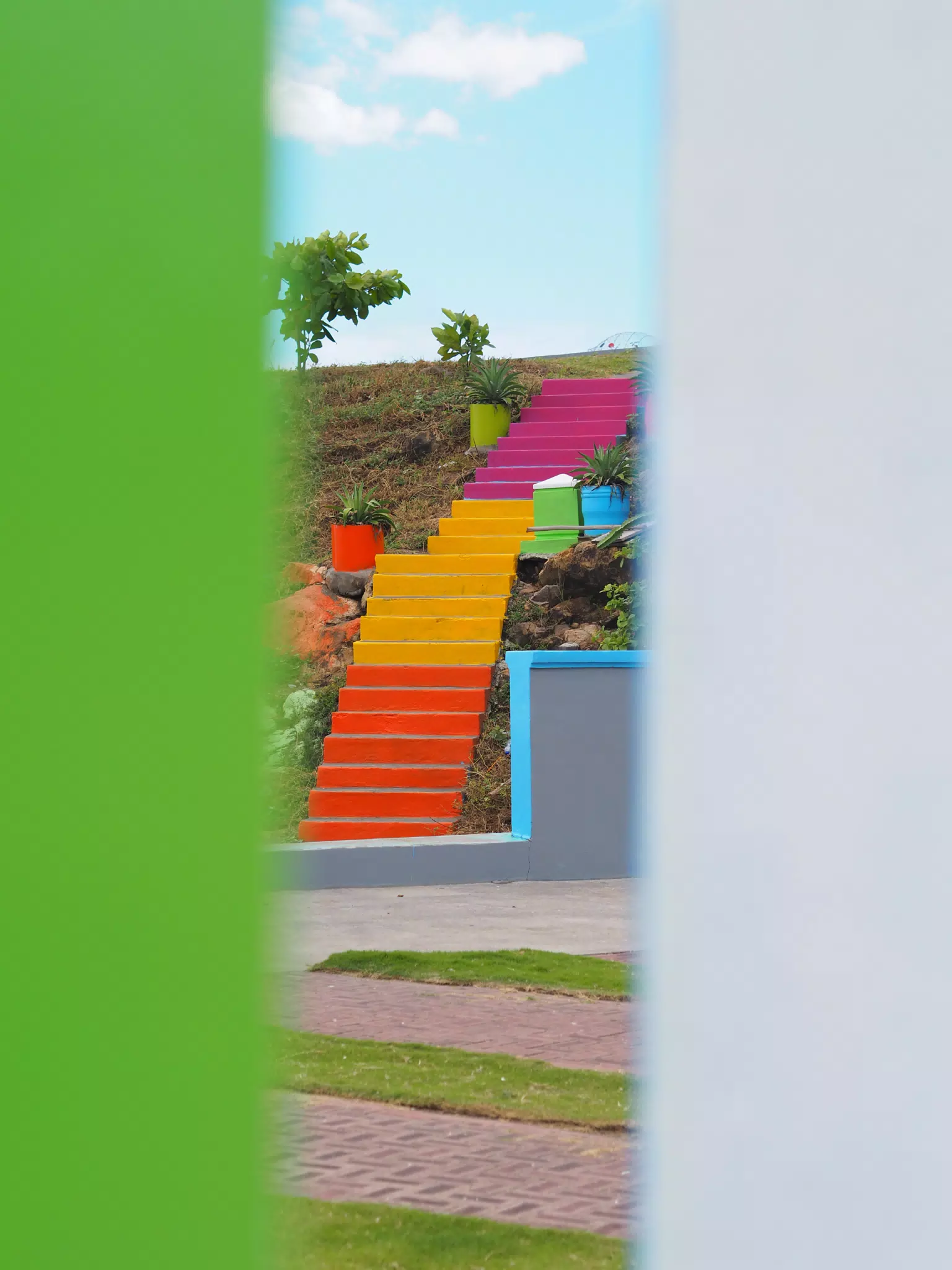 Colorful: Stairs at the Malecon