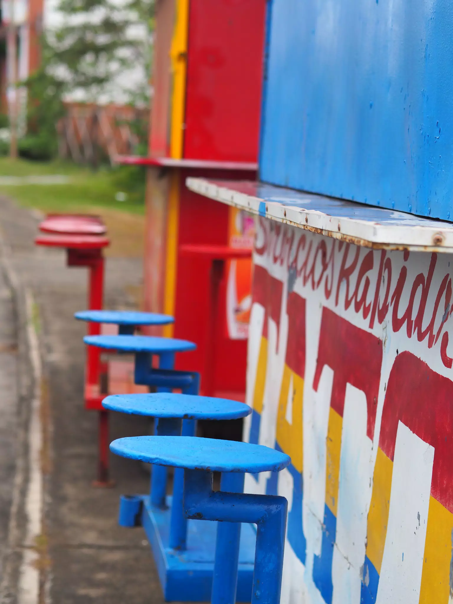 Colorful: Food Trucks Ready for the Feast of the Immaculate Conception, Las Peñitas, Nicaragua