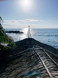 Rooftop Christmas Tree over the Pacific at Las Penitas