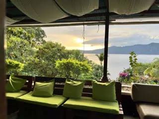 Lounge Benches at Hotel Paradiso on Laguna de Apoyo