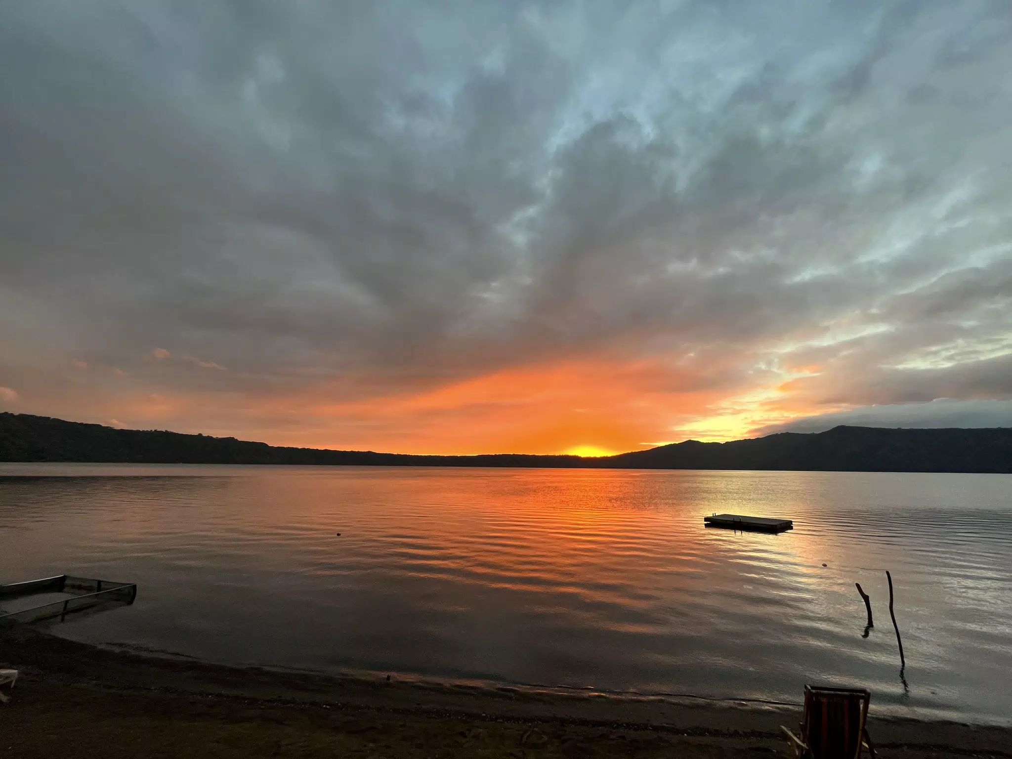 Sunrise on Laguna de Apoyo