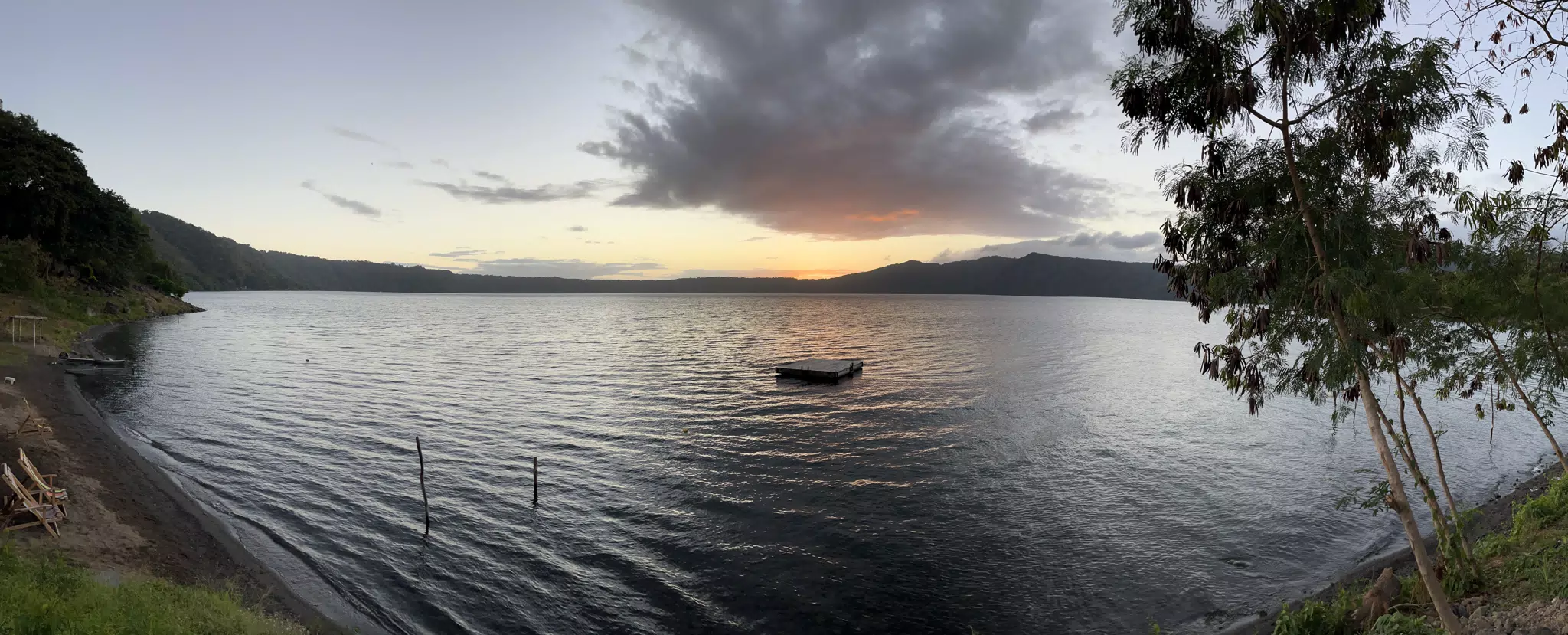 Sunrise Panorama on La Laguna de Apoyo