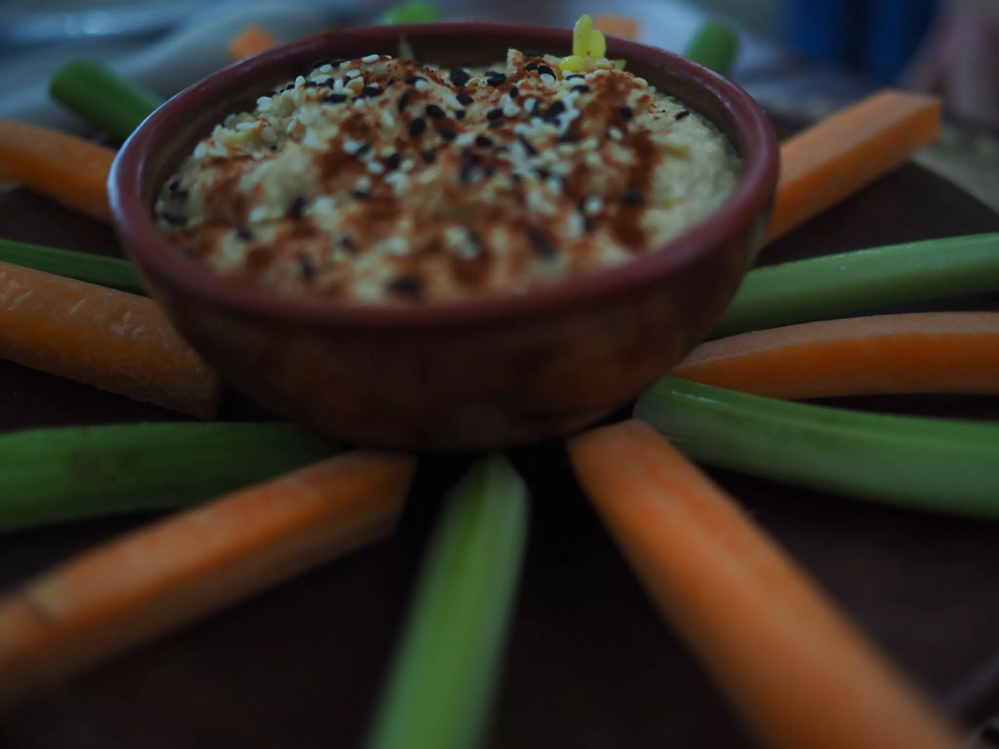Hummus at Casa Marimba on Laguna de Apoyo