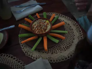 Hummus at Casa Marimba on Laguna de Apoyo