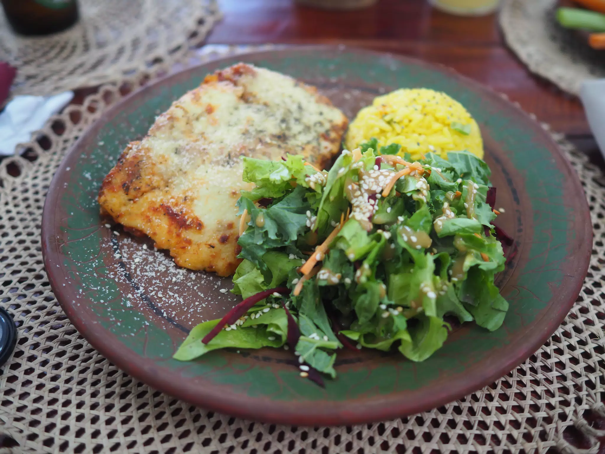 Lasagna de Berenjena at Casa Marimba on Laguna de Apoyo Nicaragua