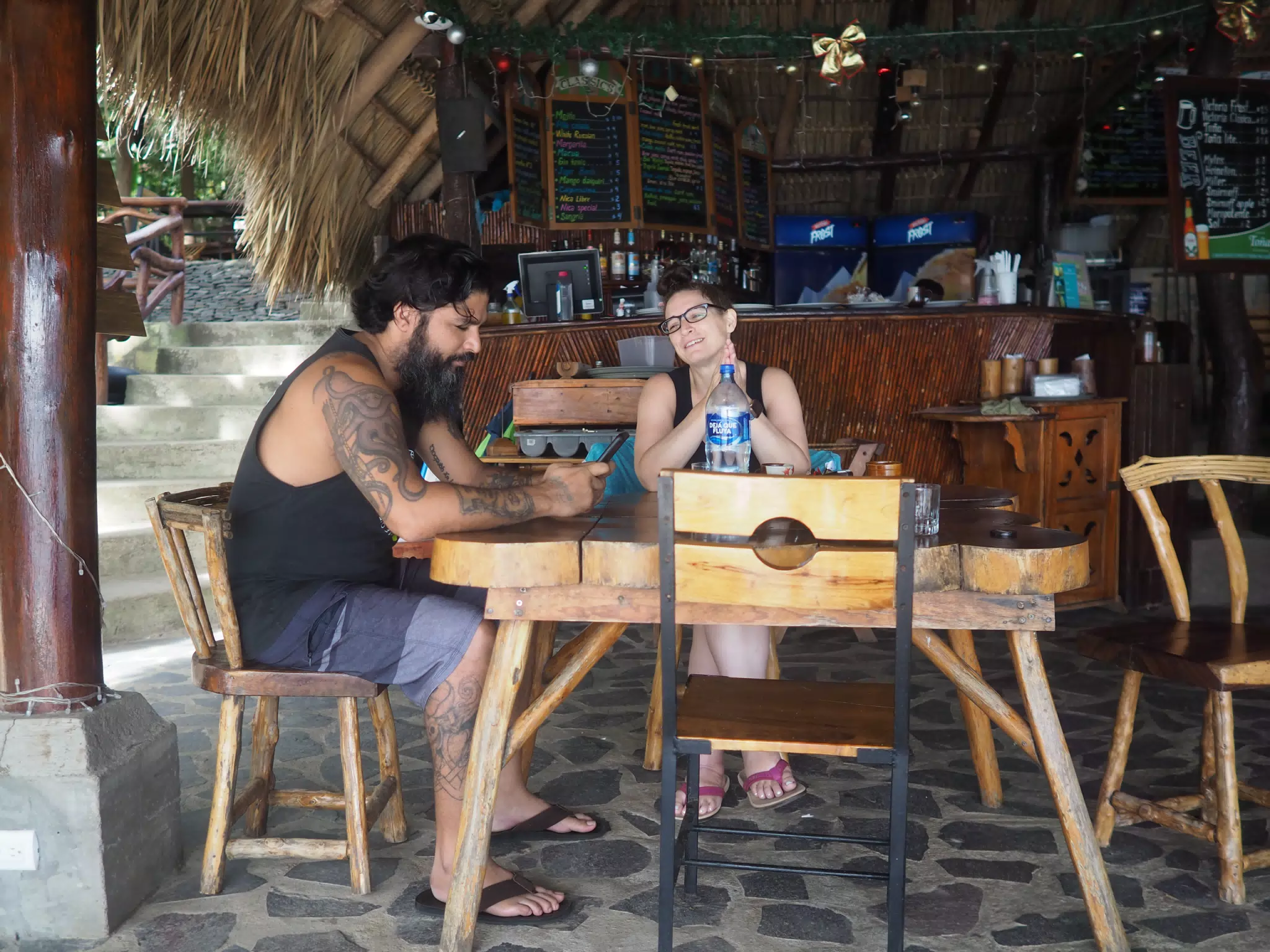 Saeed & Dominica at Paradiso in Laguna de Apoyo