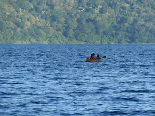 Kayakers on Laguna de Apoyo Nicaragua