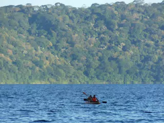 Kayakers on Laguna de Apoyo, Nicaragua