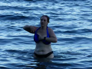 Adjusting the Swimsuit
