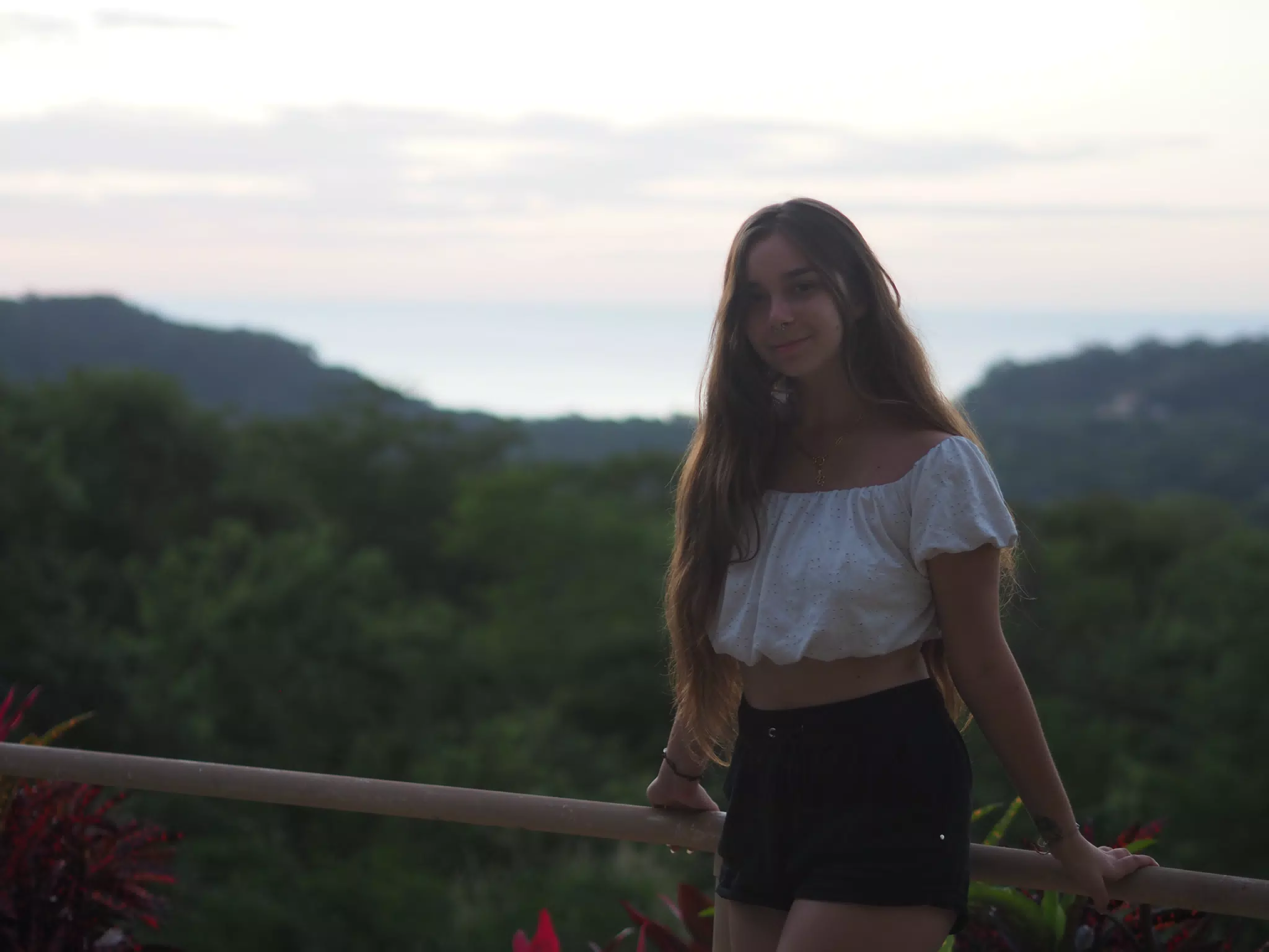 Girl in White Top in San Juan del Sur
