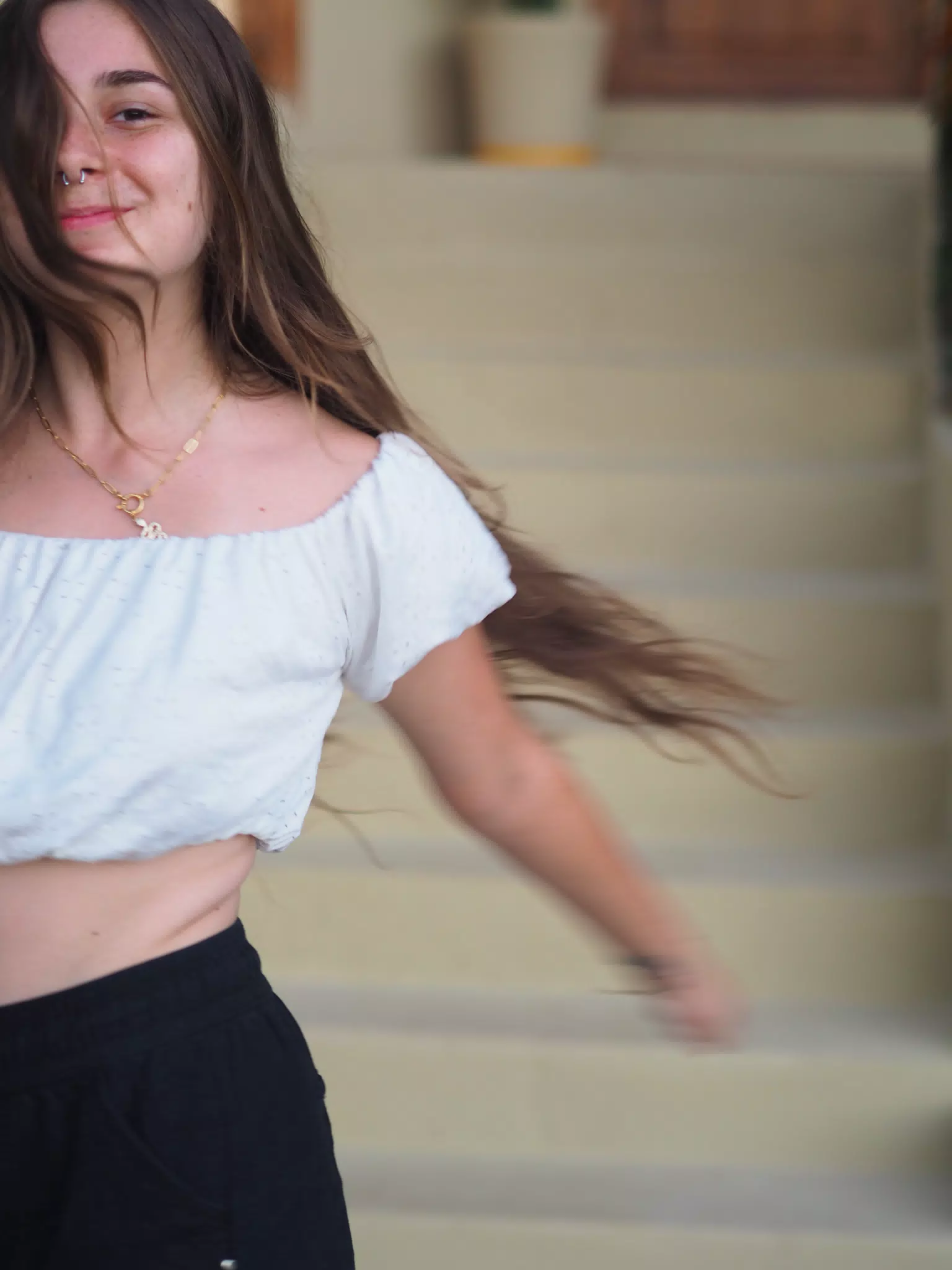 Teen Model Spinning