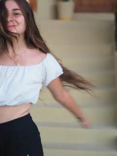 Teen Model Spinning