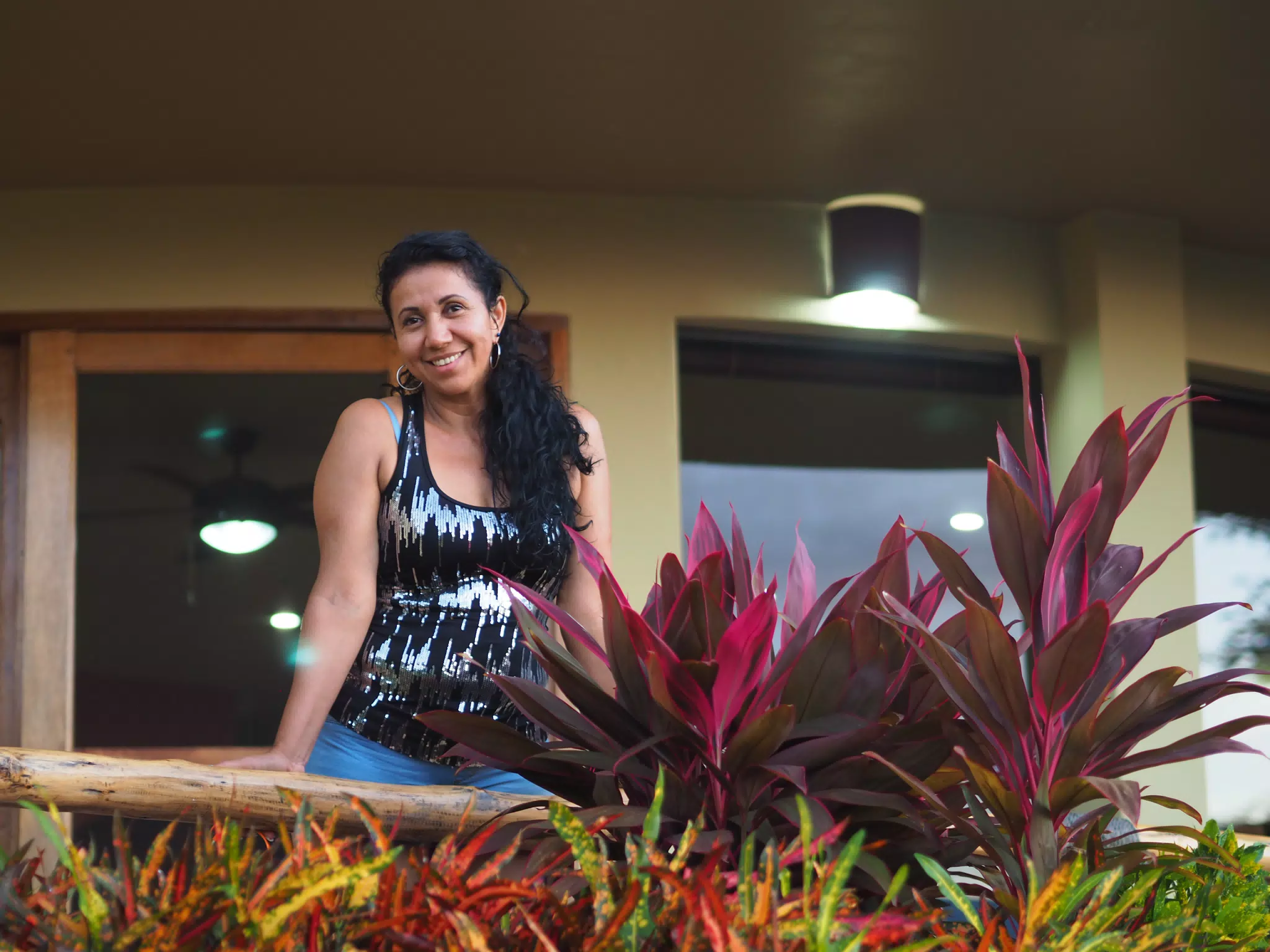 Ana in San Juan del Sur on Balcony