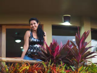 Ana in San Juan del Sur on Balcony