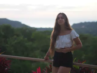 Camille Relaxing in San Juan del Sur