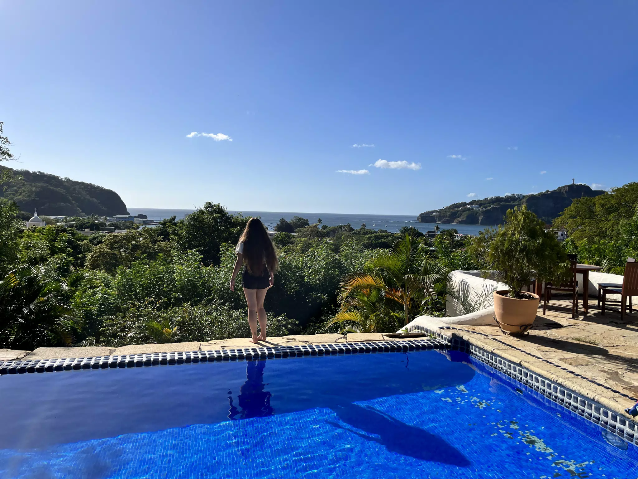 Camille Taking in the View of San Juan del Sur