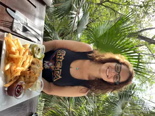Dominica with Fish and Chips at La Cascada, Pelican Eyes, San Juan del Sur, Nicaragua