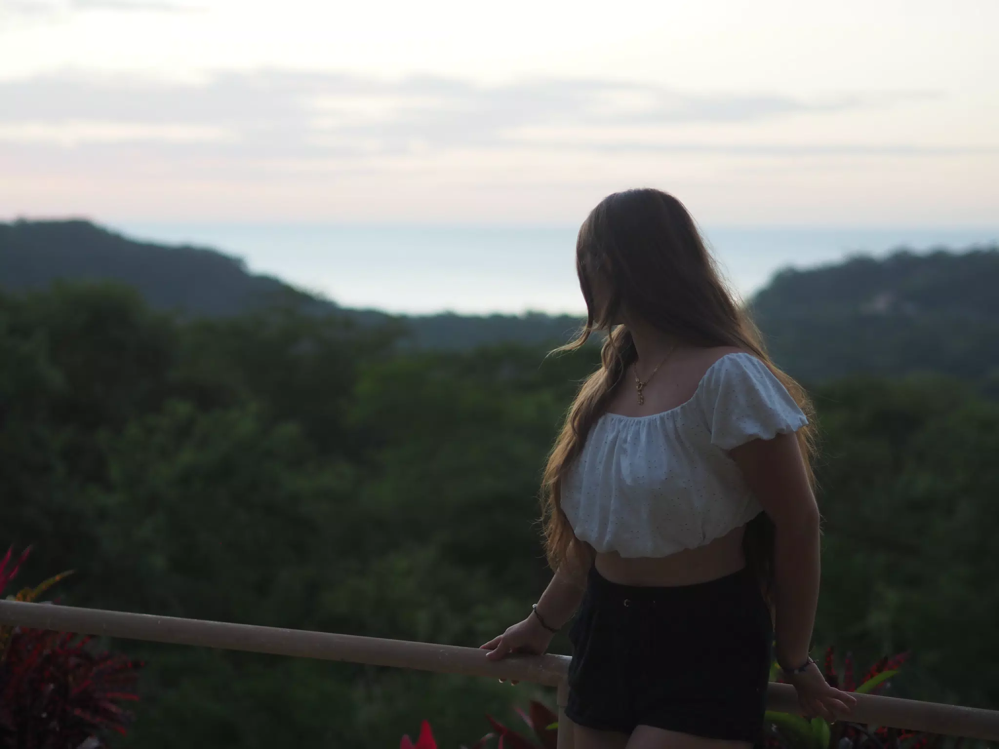 Girl Looking at San Juan del Sur