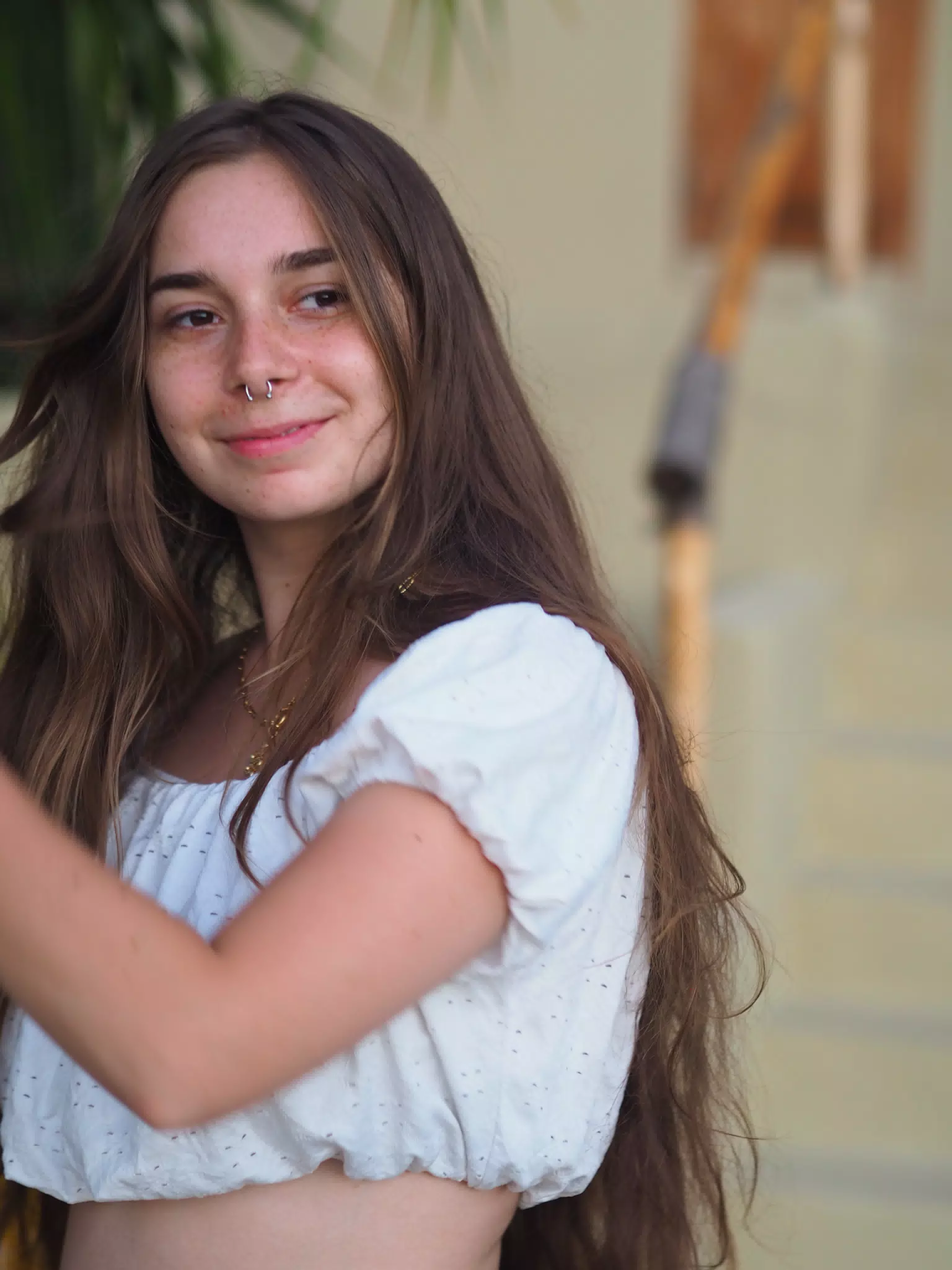 Cute Teen Brunette Modeling