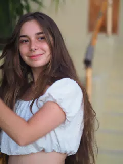 Cute Teen Brunette Modeling