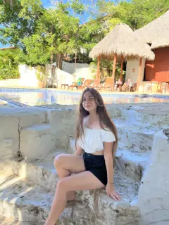 Camille Modeling at Pelican Eyes by the Pool in San Juan del Sur