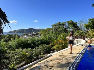 Teen Girl by Swimming Pool in San Juan del Sur