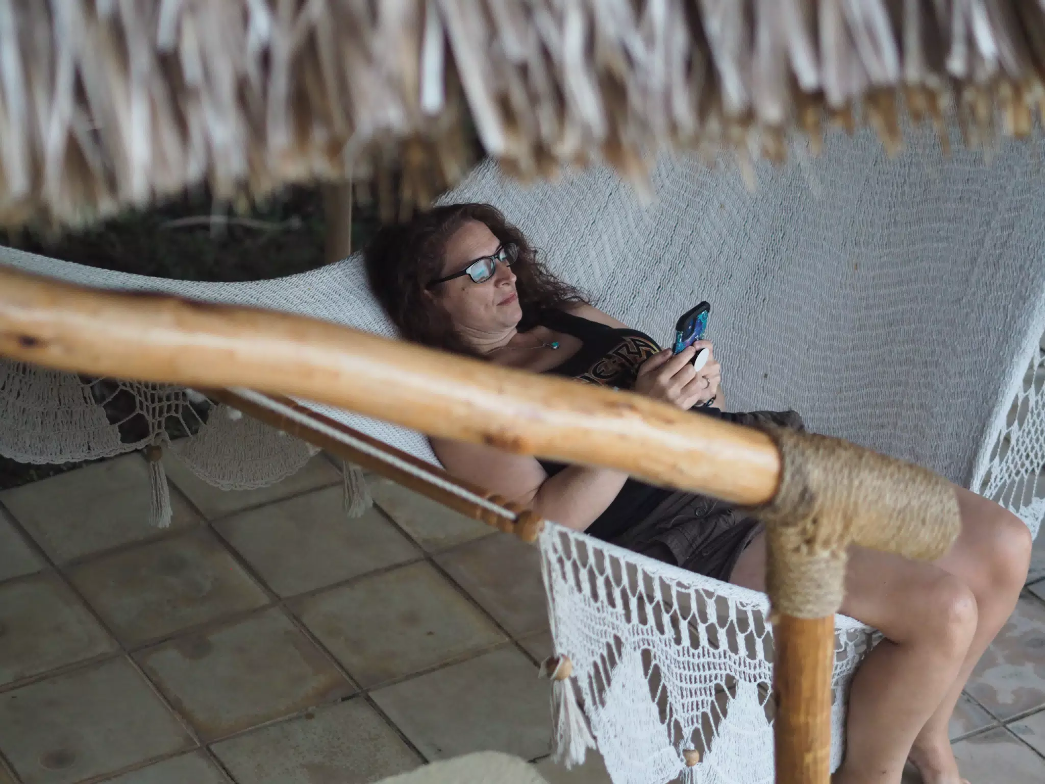 Dominica on Hammock in San Juan del Sur