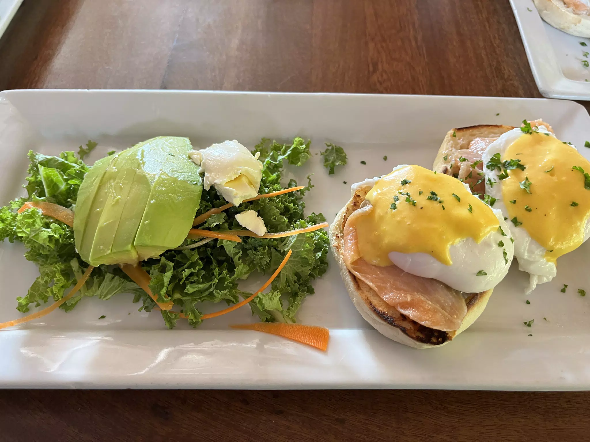 Eggs Benedict with Salmon at Ikal in San Juan del Sur