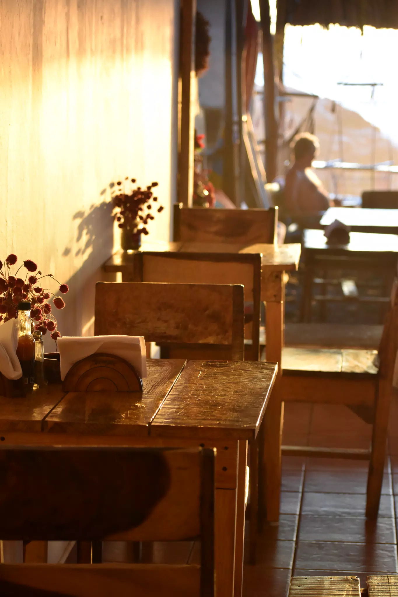 Tables at The Simple Beach Lodge