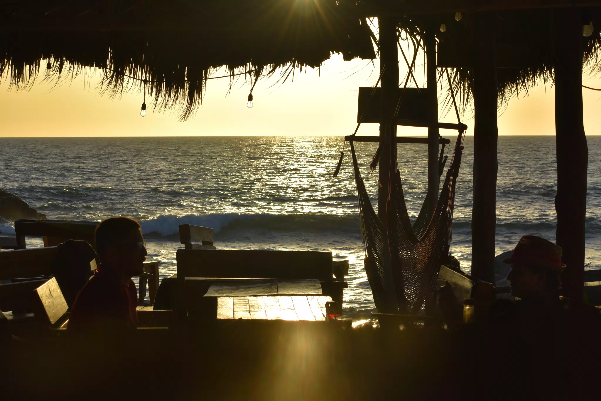 Sunset View at El Simple in Las Peñitas, Nicaragua