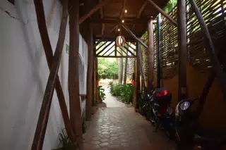 Entrance of the Simple Beach Lodge