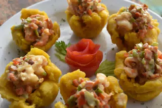 Vegetarian Canastas with Frijoles at the Simple Beach Lodge in Las Peñitas Nicaragua