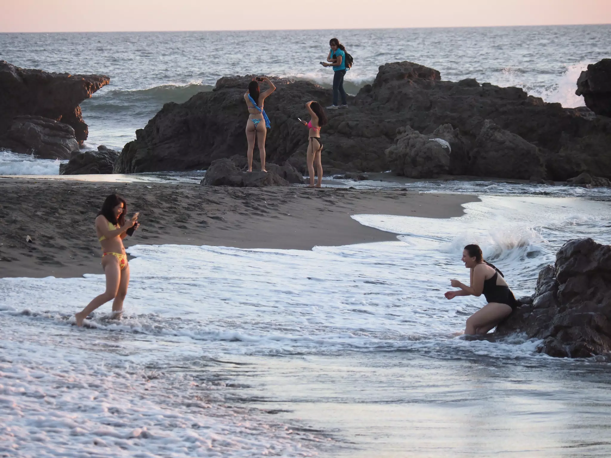 Picture Takers on the Beach at Las Peñitas Nicaragua