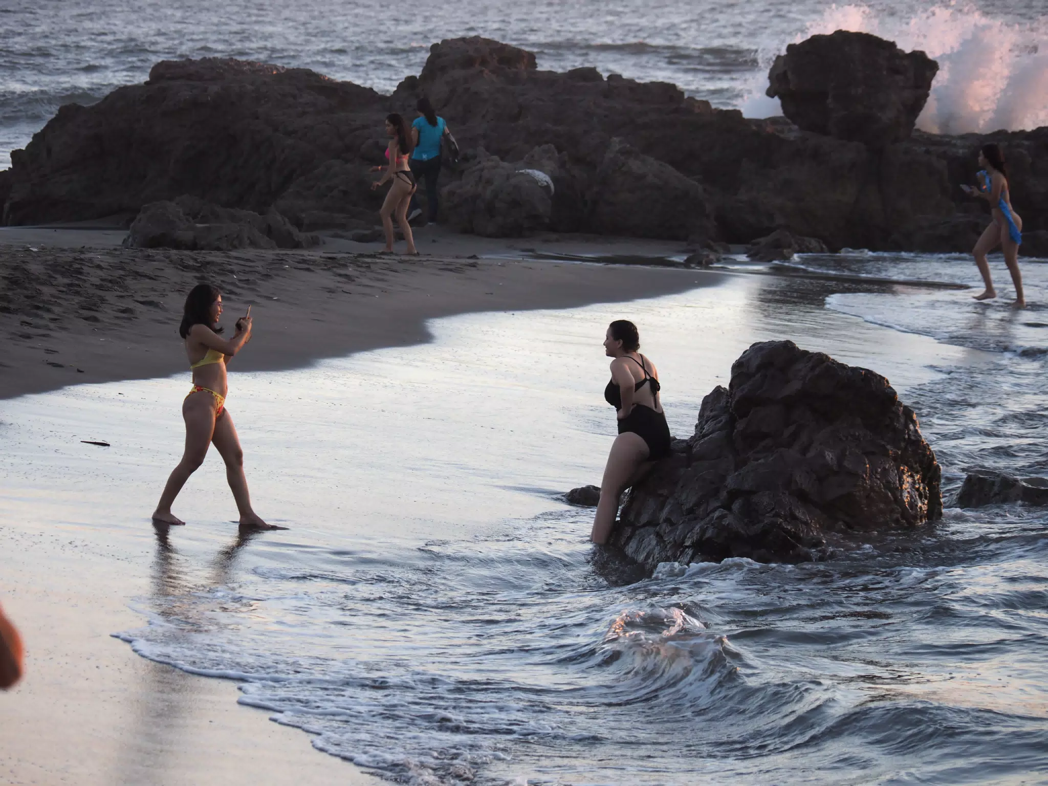 Instagramming on the Beach in Las Peñitas Nicaragua