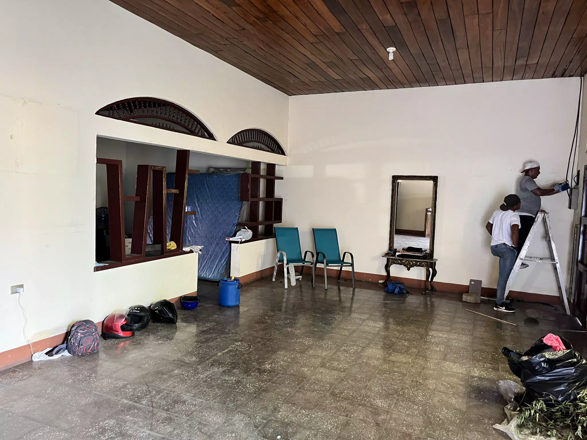 Installing the Air Conditioning in the New House