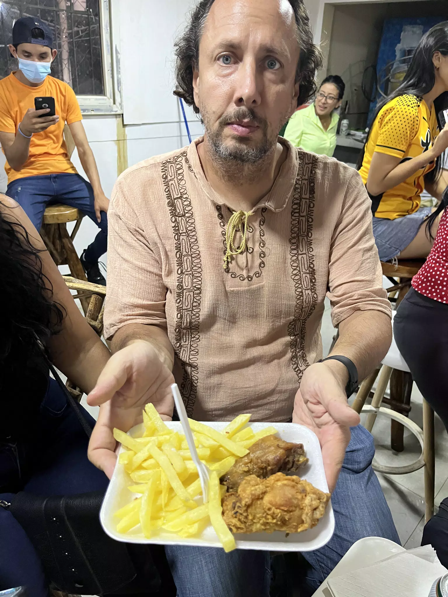 Allen is Offering Us Some Chicken