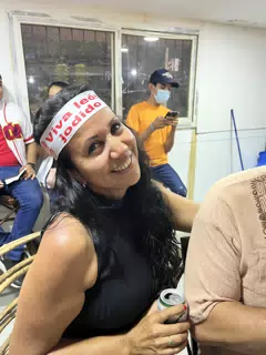Ana in the VIP Box at the Leon Leones Baseball Game 4 Final Series