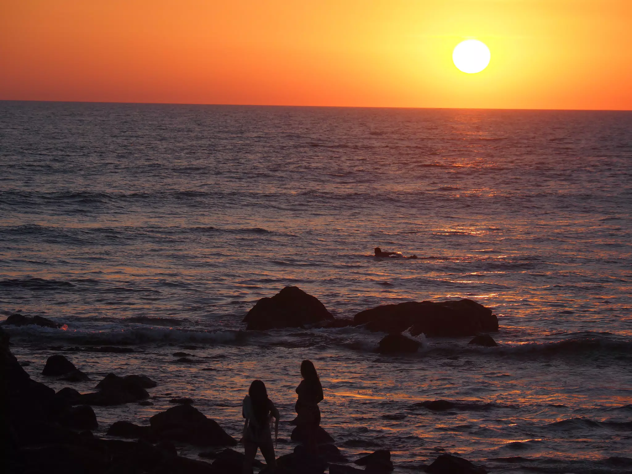 Sunset on the Pacific Ocean