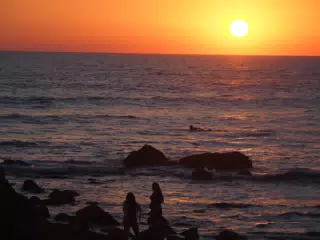 Sunset on the Pacific Ocean