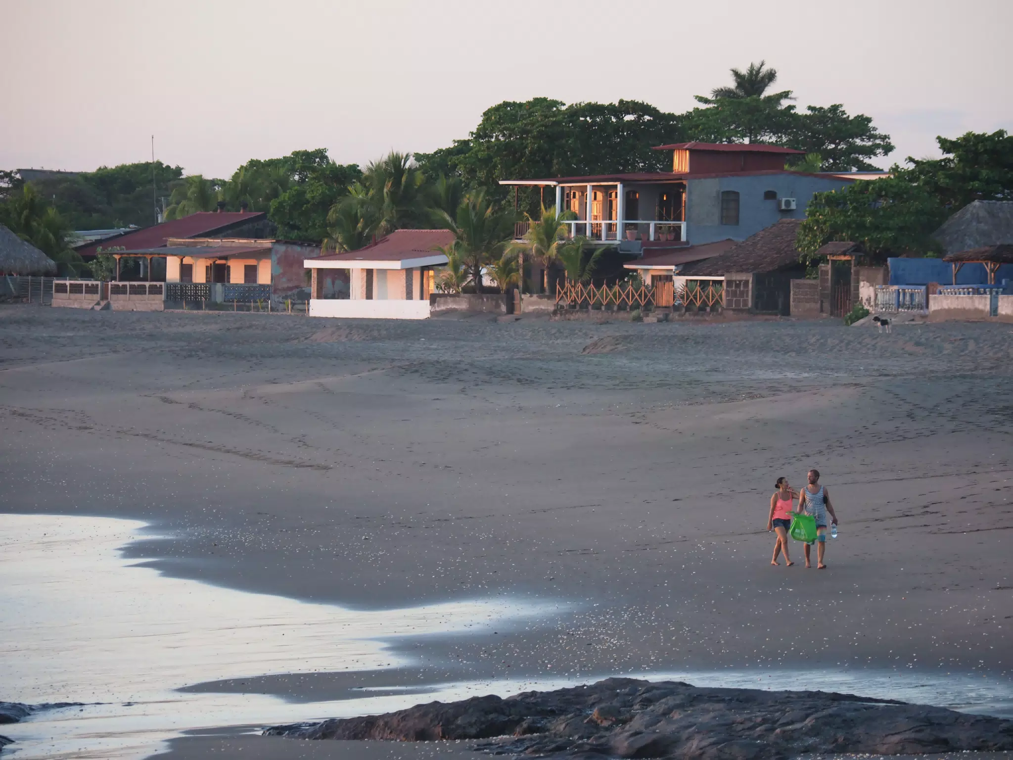Couple Walking on Playa Las Penitas